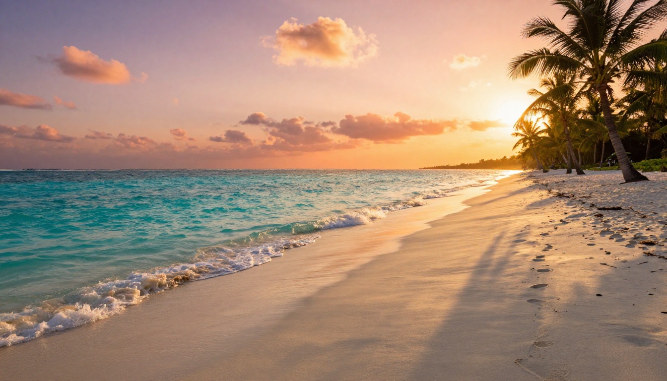 Photorealistic AI-generated beach scene demonstrating video output quality