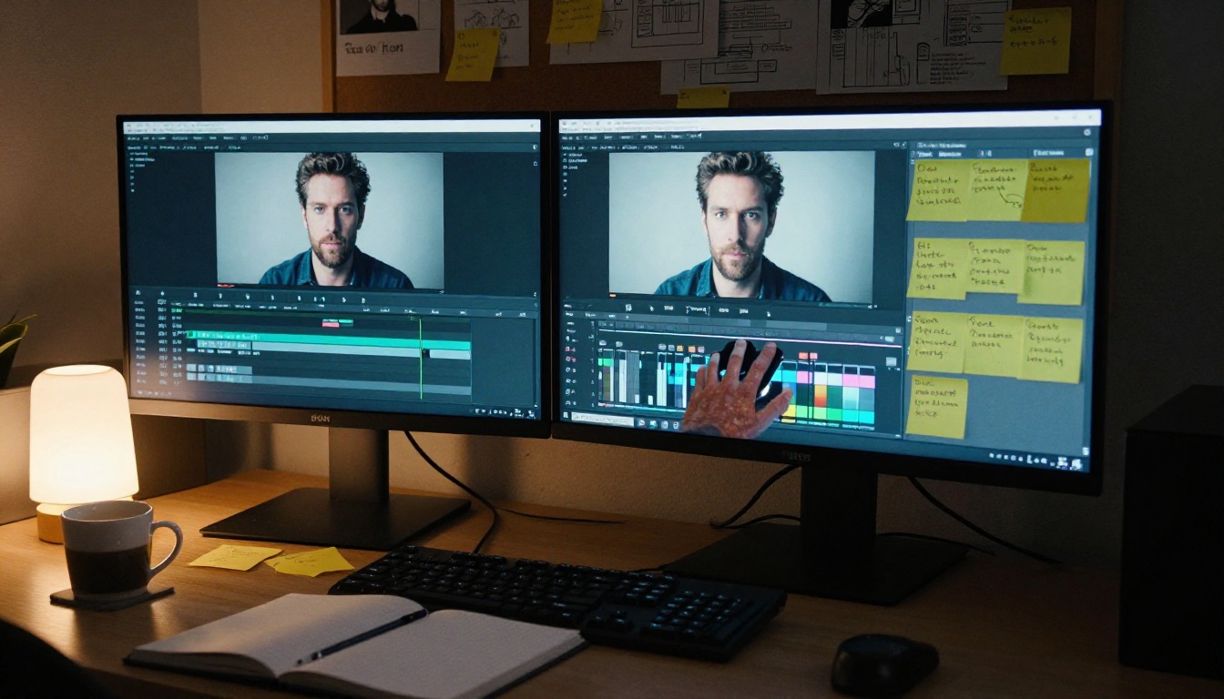 Video editor dual monitor workflow Video editor dual monitor workflow