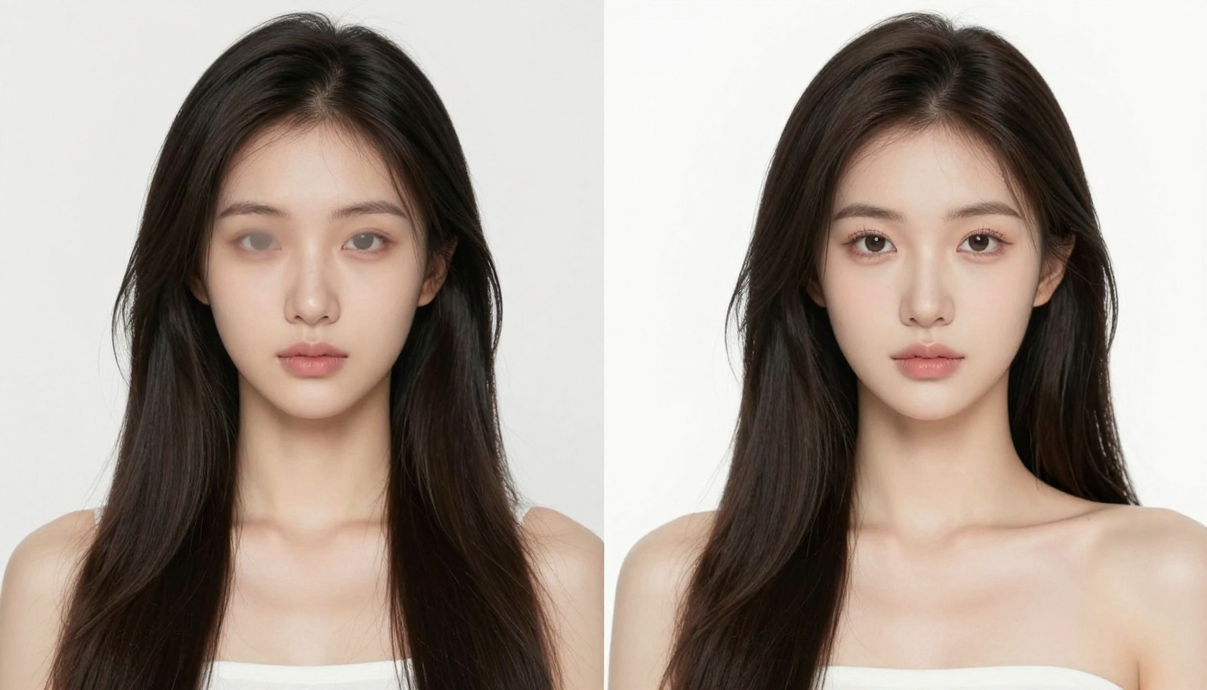Side-by-side comparison of censored vs uncensored AI image generation outputs