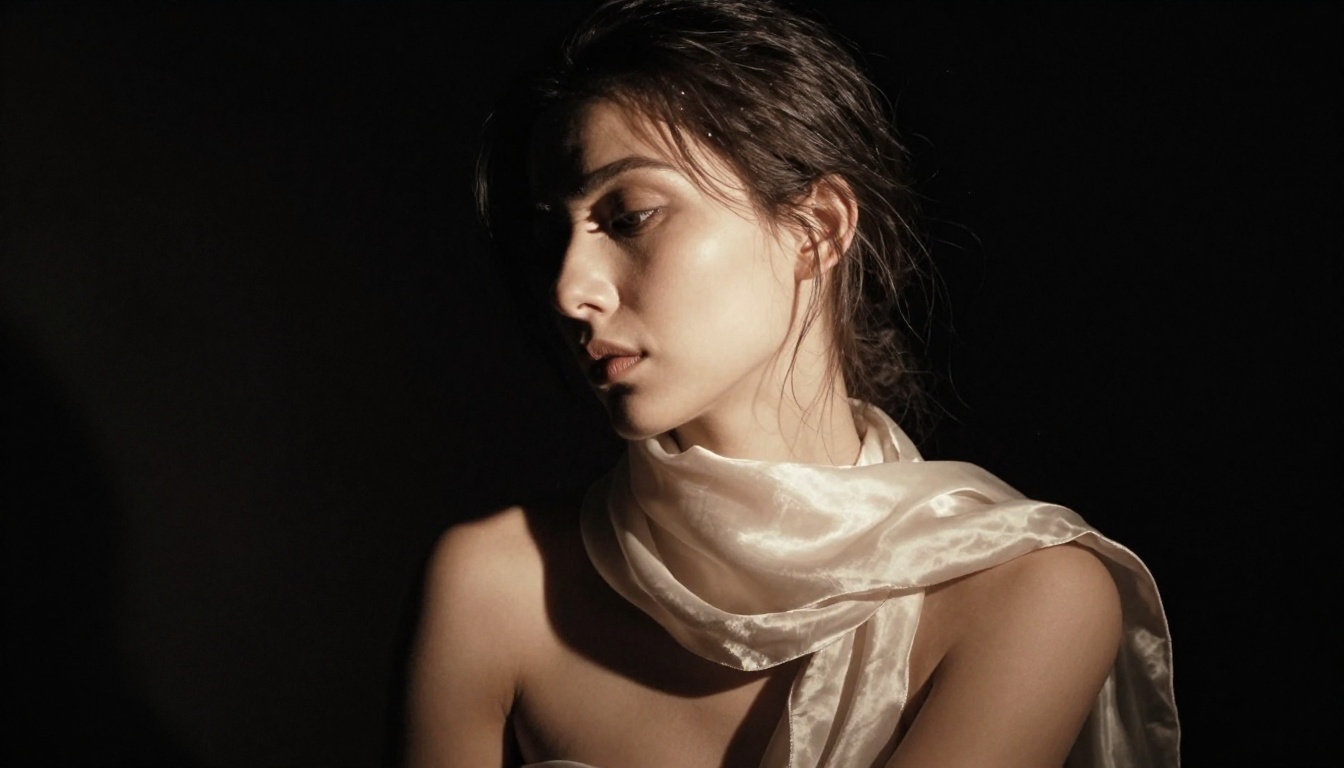 Dramatic chiaroscuro Rembrandt portrait photography moody studio Dramatic chiaroscuro Rembrandt portrait photography moody studio