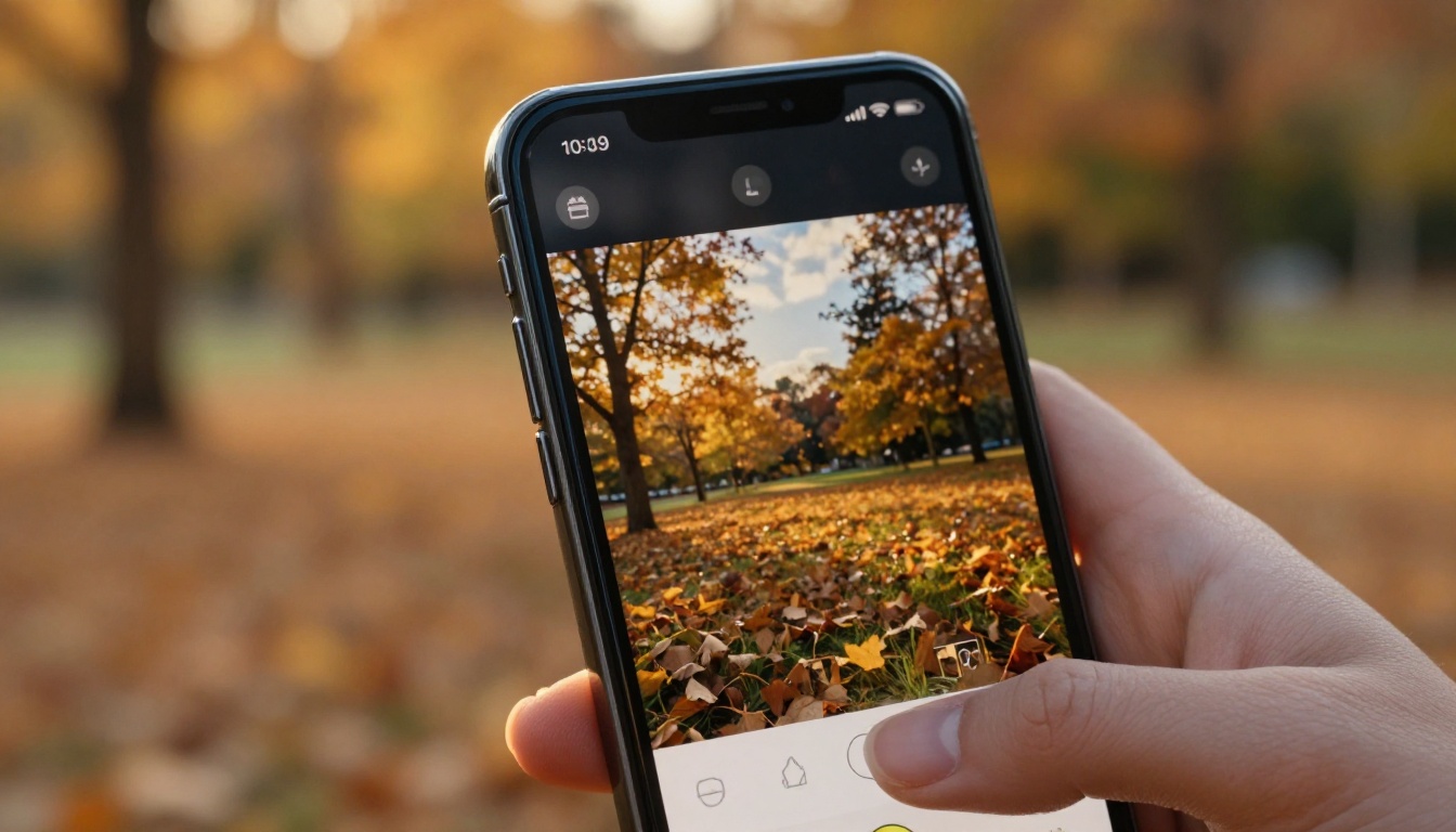Woman holding a smartphone showing a freshly generated AI portrait in golden hour light Woman holding a smartphone showing a freshly generated AI portrait in golden hour light