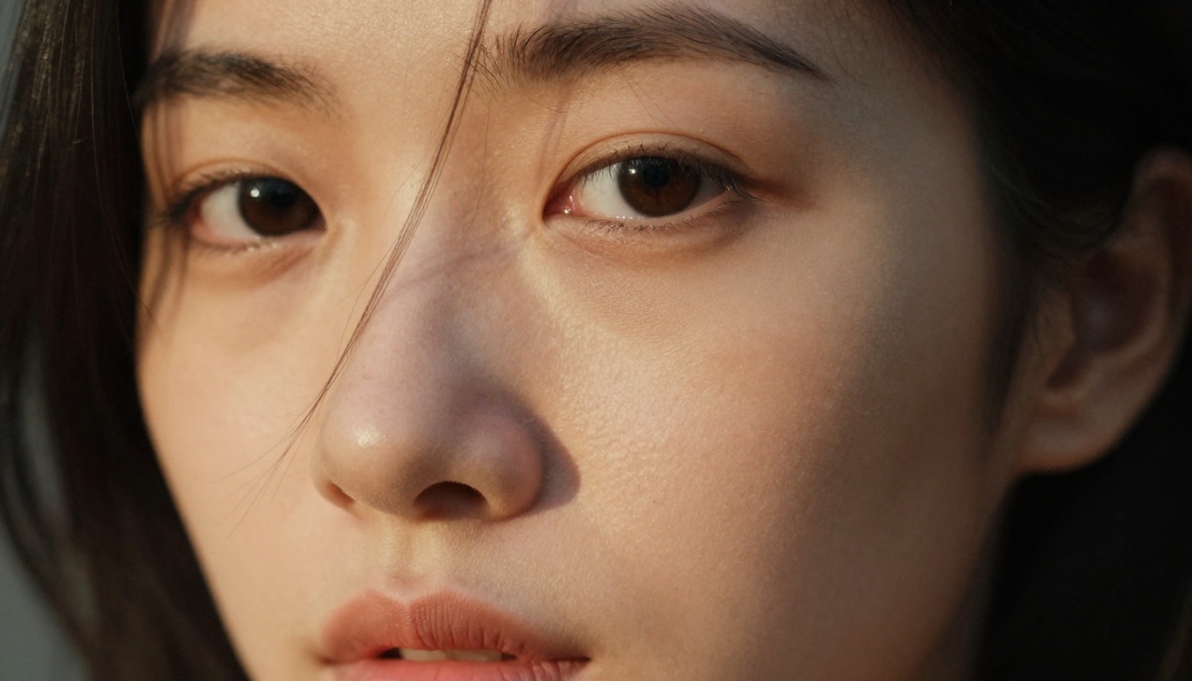 Extreme close-up facial portrait with directional Rembrandt lighting, demonstrating the level of photorealistic detail achievable in uncensored AI generation
