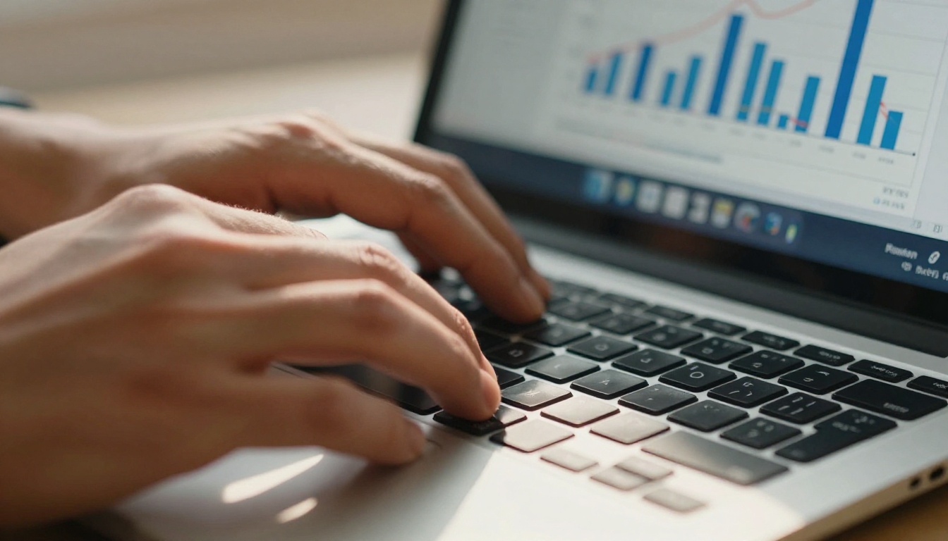 Developer typing with cache cost dashboard visible on screen