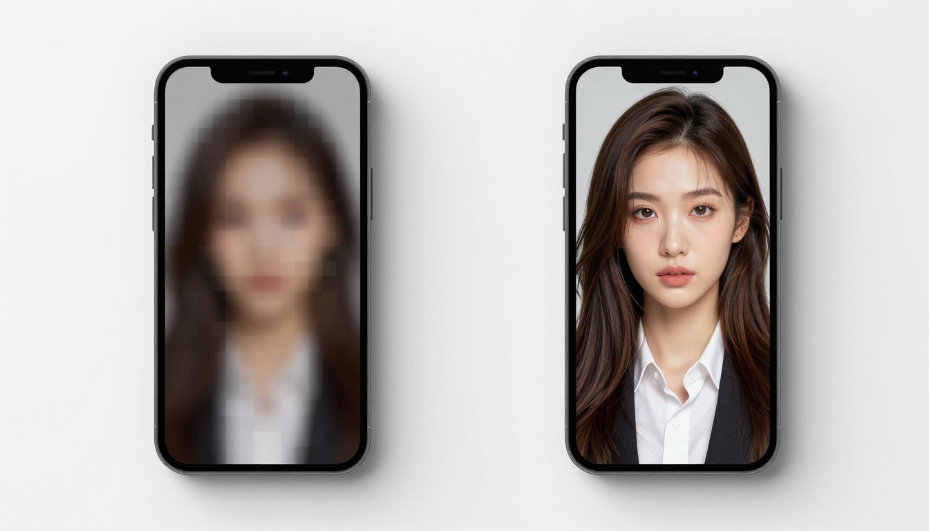 Filtered versus unfiltered AI output comparison on two smartphones side by side