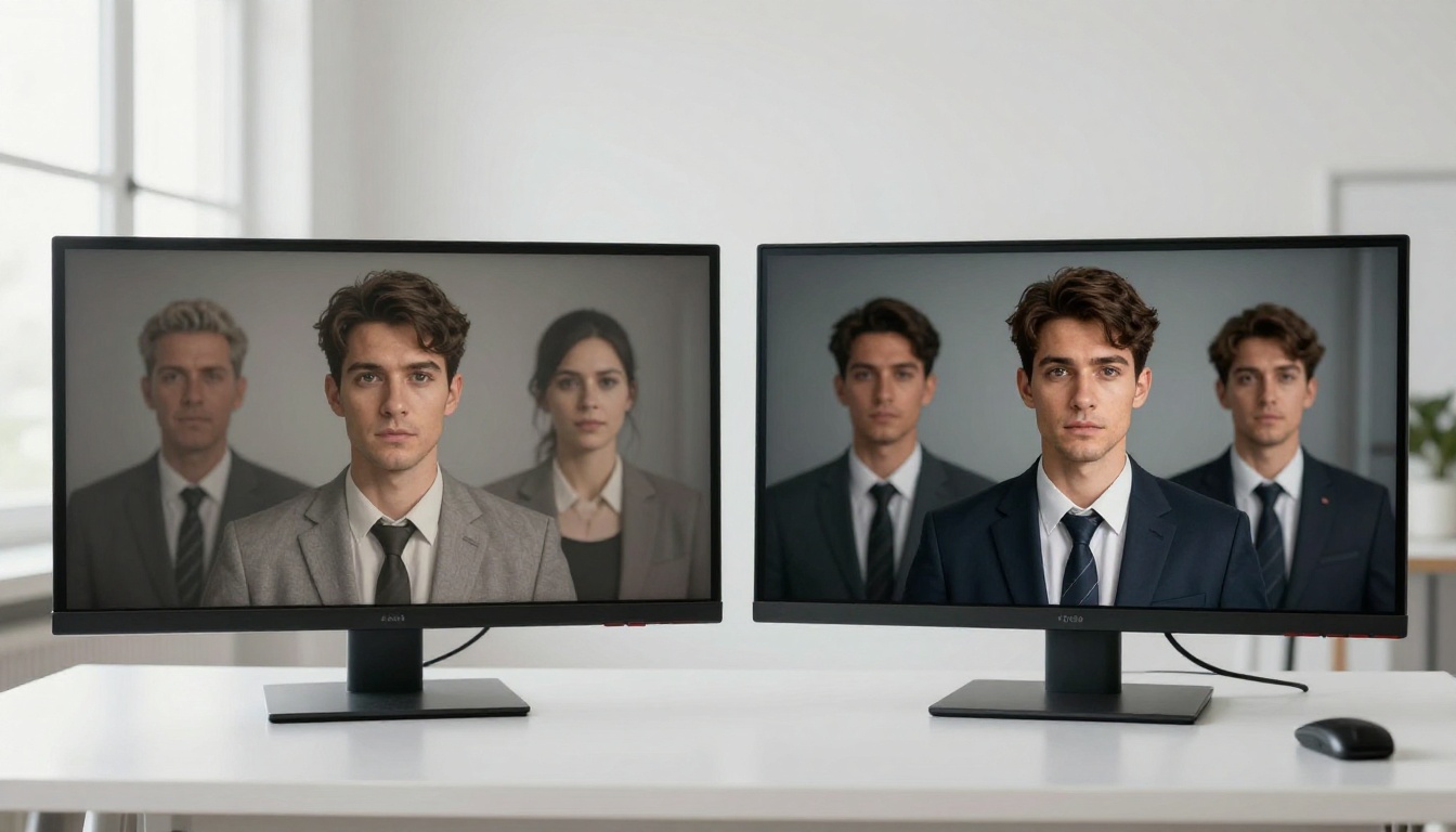 A split-screen comparison showing single-reference versus multi-reference AI video output quality