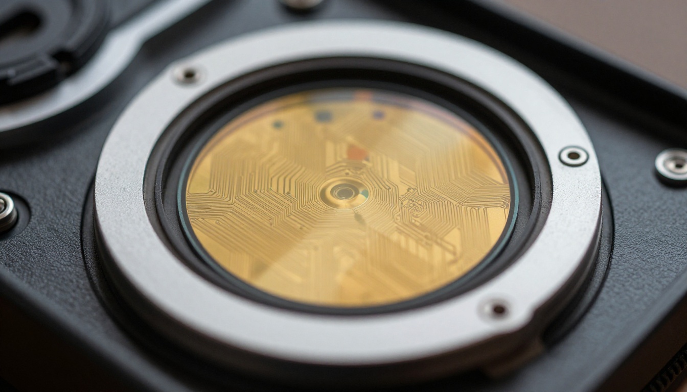 Cinema camera image sensor exposed showing precision engineering