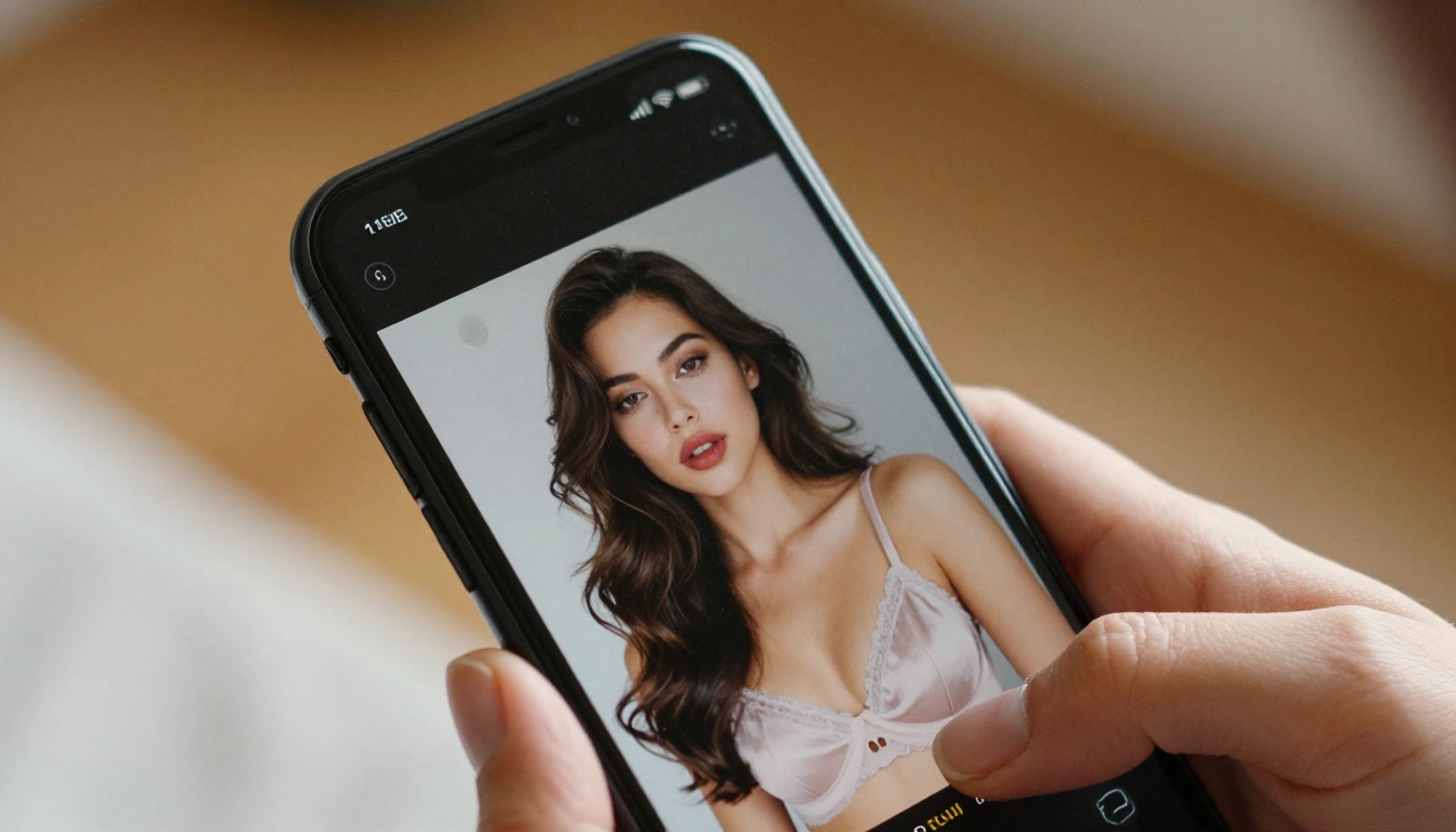 AI video generation mobile interface showing Full HD output preview on smartphone screen