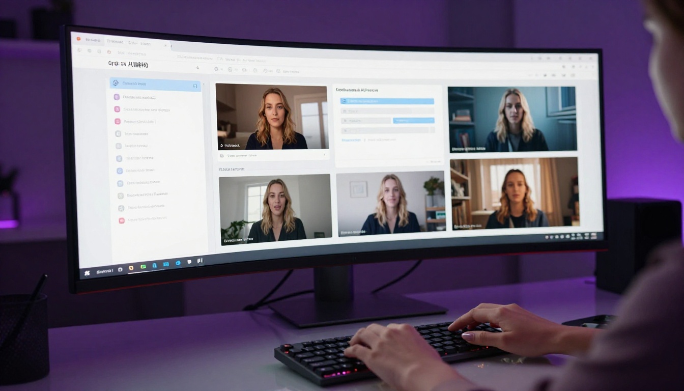 AI interface dashboard showing multimodal video generation options