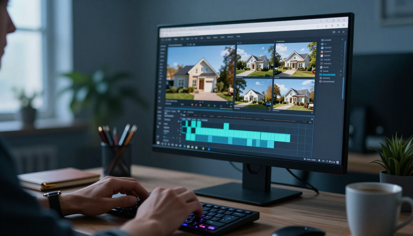 AI video production setup for real estate