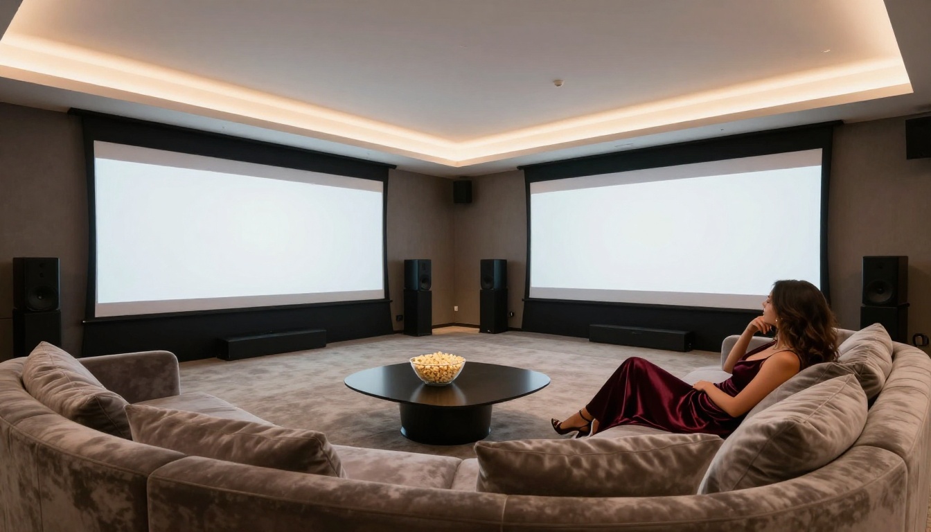 Home cinema room luxury property