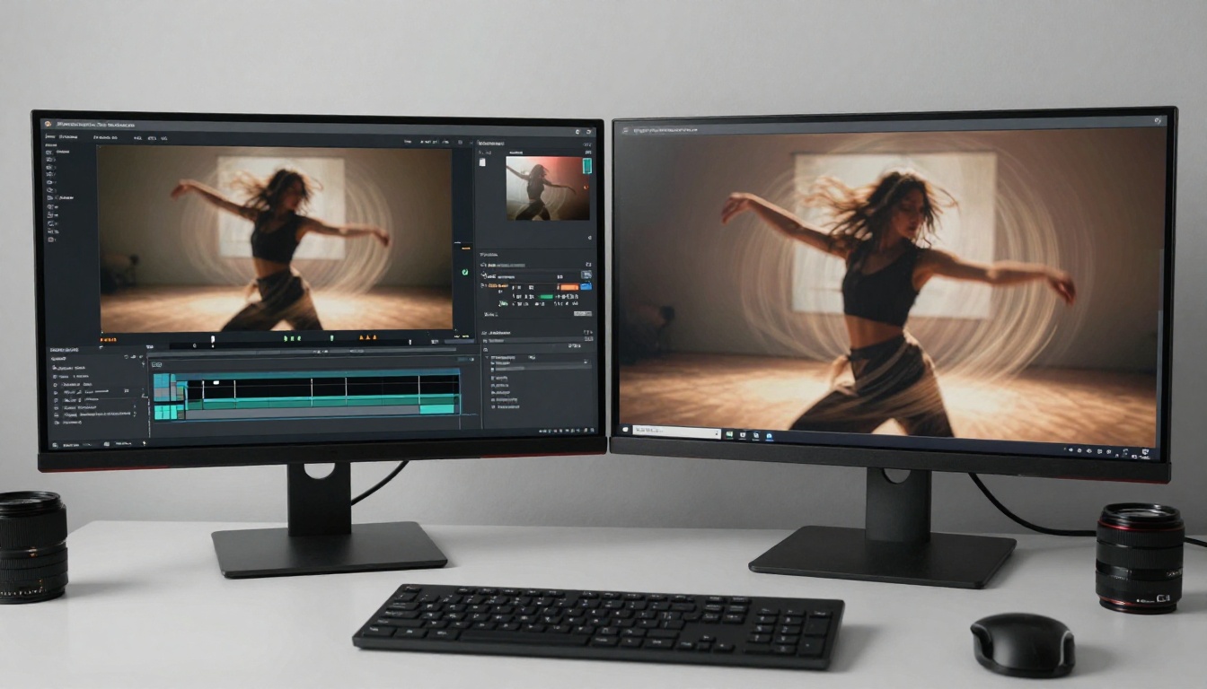 Split-screen comparison showing the quality difference between basic and motion-controlled AI video output