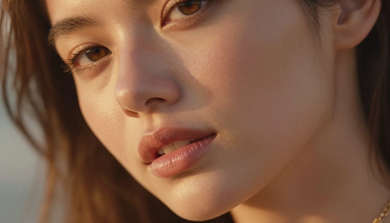 Extreme close-up portrait