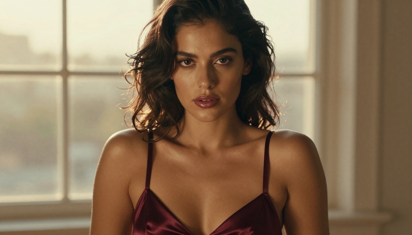 Close-up portrait showing skin texture detail and lighting quality