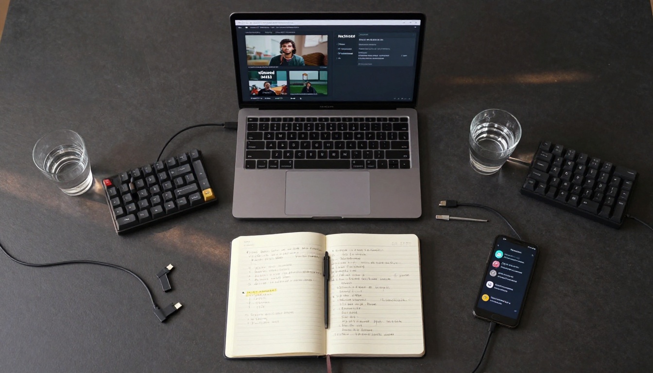 Creative workspace with content policy documents