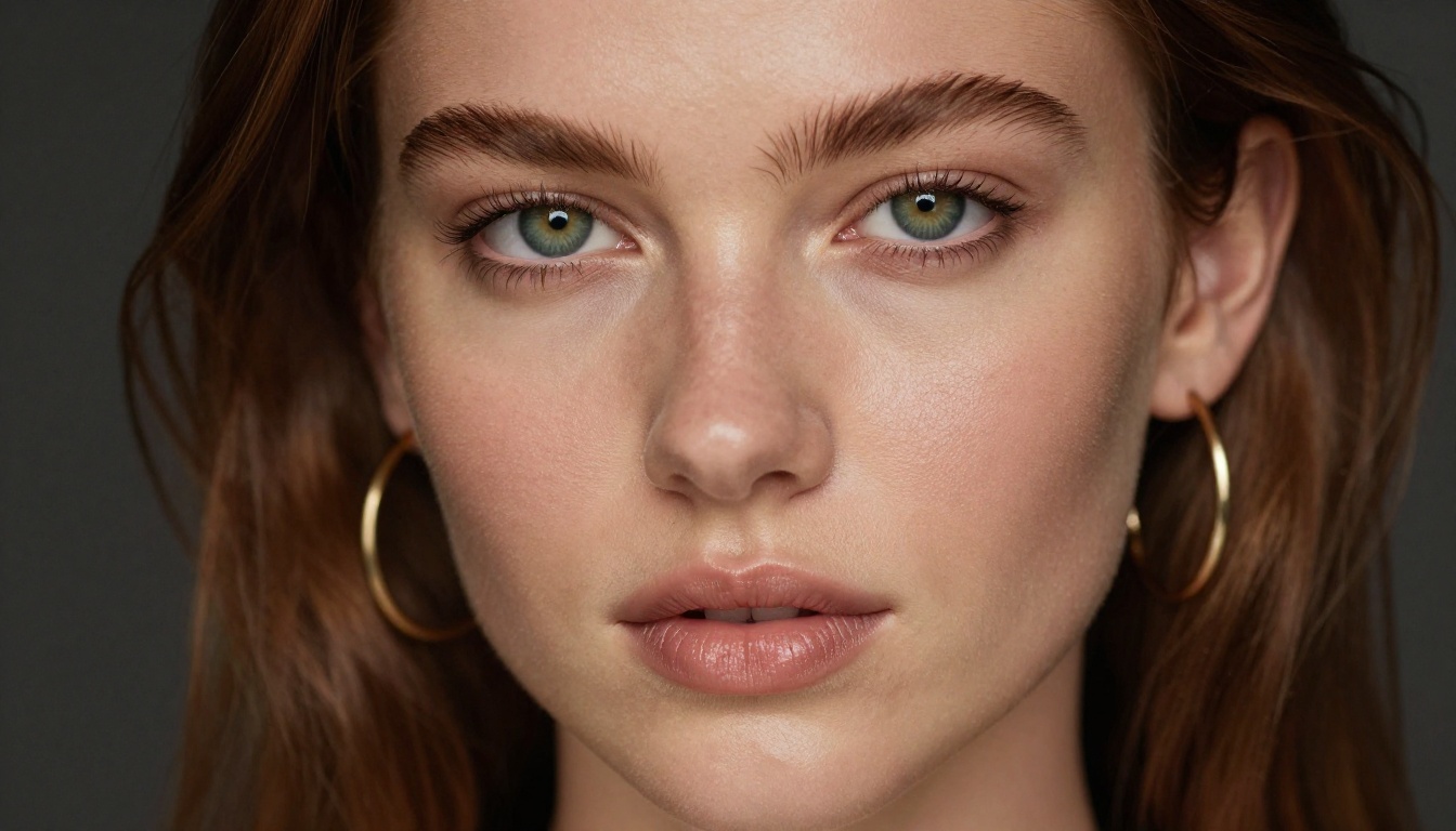 Close-up portrait beauty photography