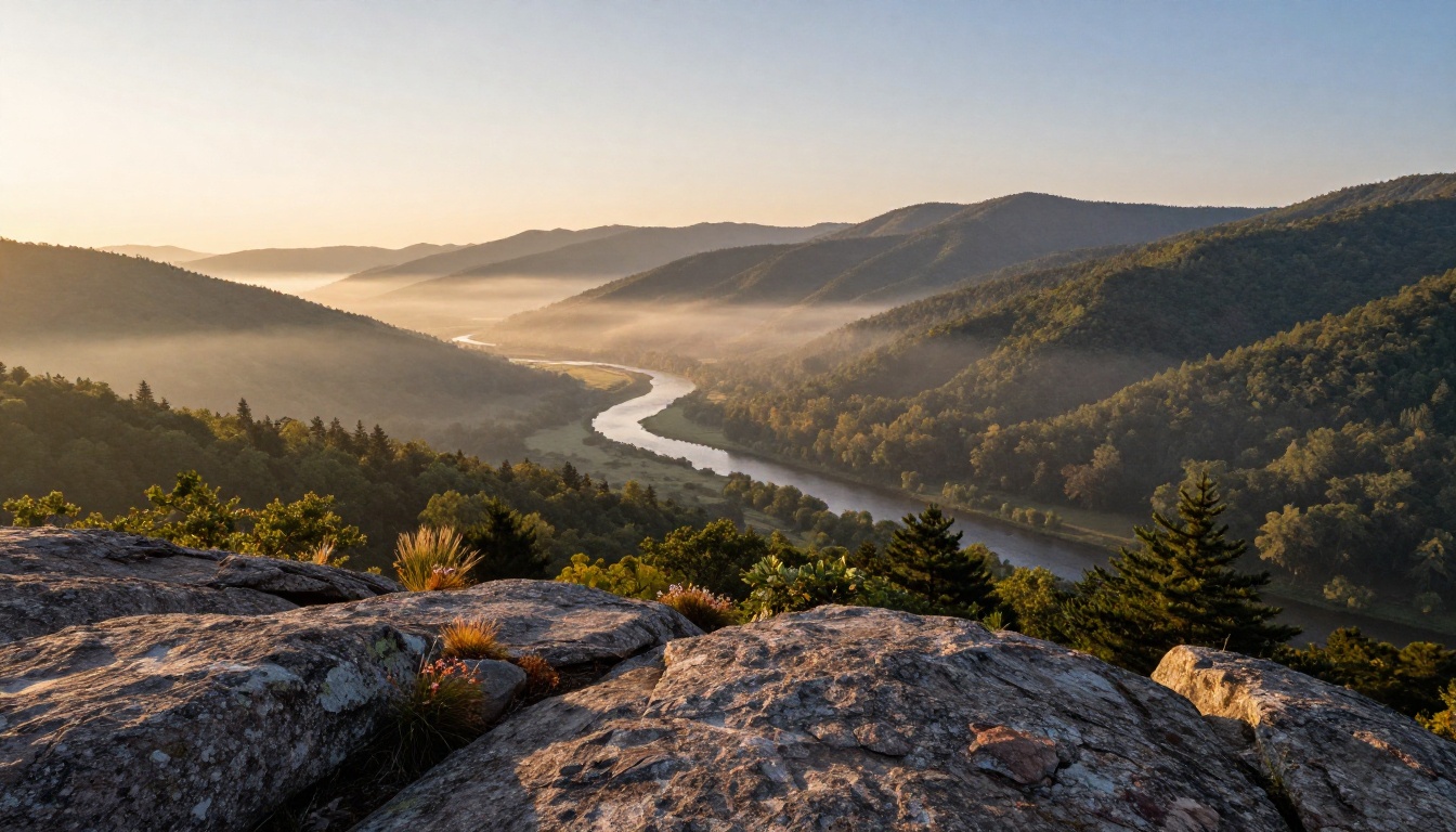 Mountain valley aerial landscape photograph ideal for image-to-video conversion