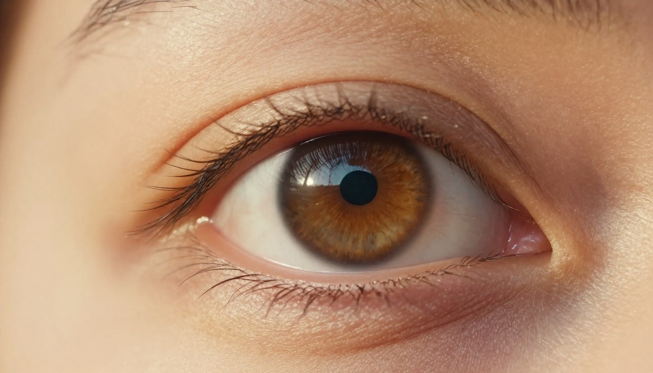 Eye macro close-up portrait with ultra-sharp iris detail and natural catchlight Eye macro close-up portrait with ultra-sharp iris detail and natural catchlight