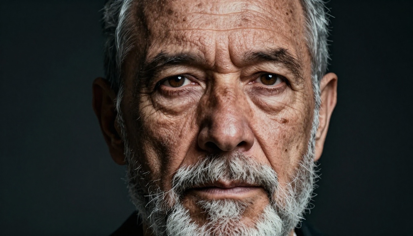 Character portrait of an older man with rich skin texture and dramatic lighting Character portrait of an older man with rich skin texture and dramatic lighting