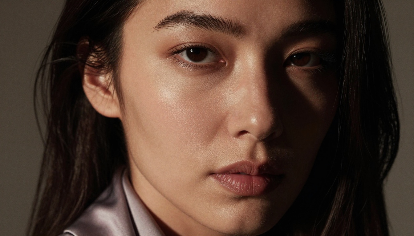 Dramatic close-up portrait with studio lighting representing AI content limits Dramatic close-up portrait with studio lighting representing AI content limits