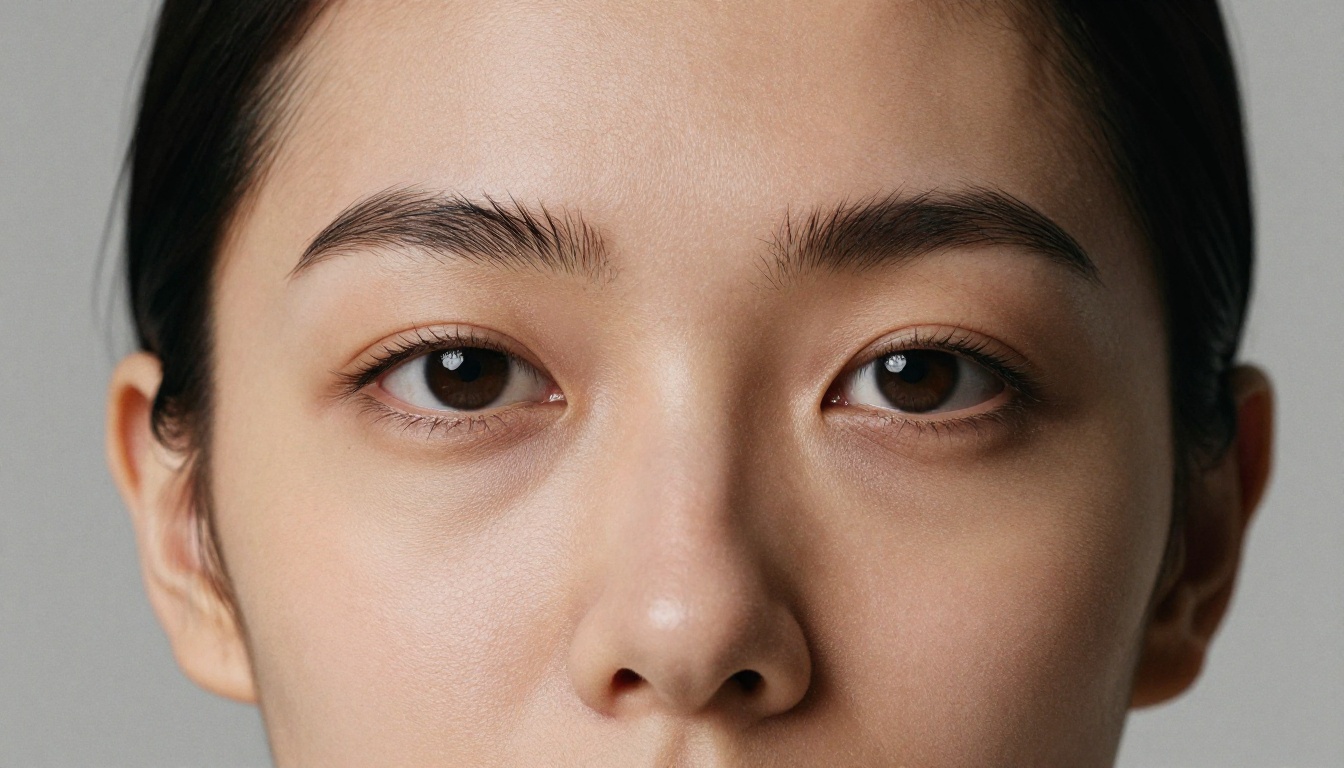 Close-up photorealistic portrait study showing fine skin texture and natural pore detail Close-up photorealistic portrait study showing fine skin texture and natural pore detail