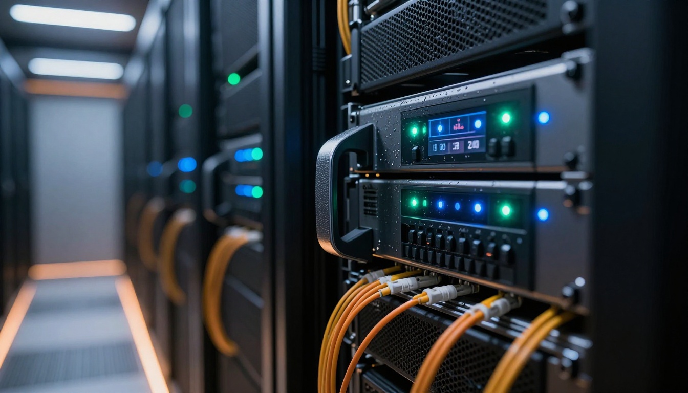Server infrastructure representing AI inference speed