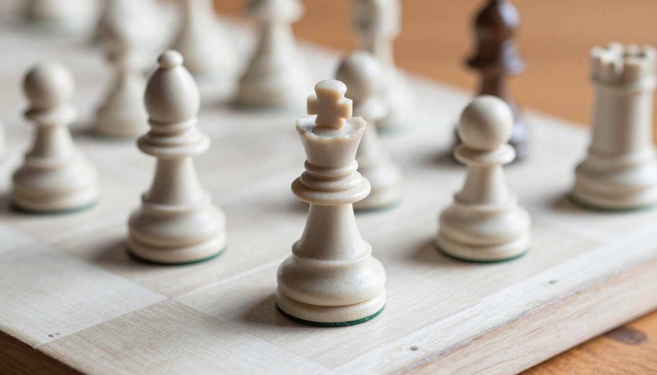 Chess board representing structured reasoning and logic