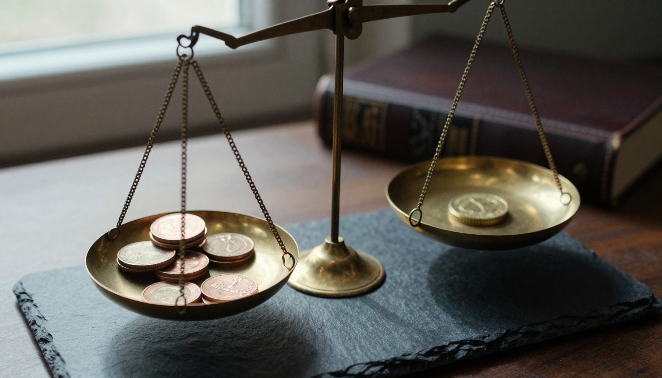 Balance scales representing AI model pricing and value tradeoffs