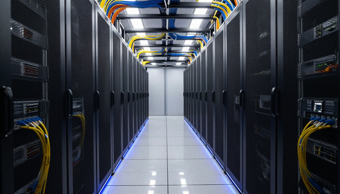 Server room infrastructure powering large language models Server room infrastructure powering large language models