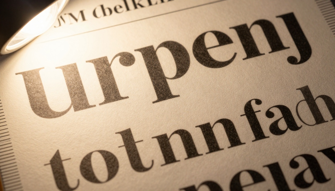 Close-up of a premium brand typography specimen sheet showing multiple typeface weights from ultra-light to black printed on Mohawk Superfine paper with visible paper grain Close-up of a premium brand typography specimen sheet showing multiple typeface weights from ultra-light to black printed on Mohawk Superfine paper with visible paper grain