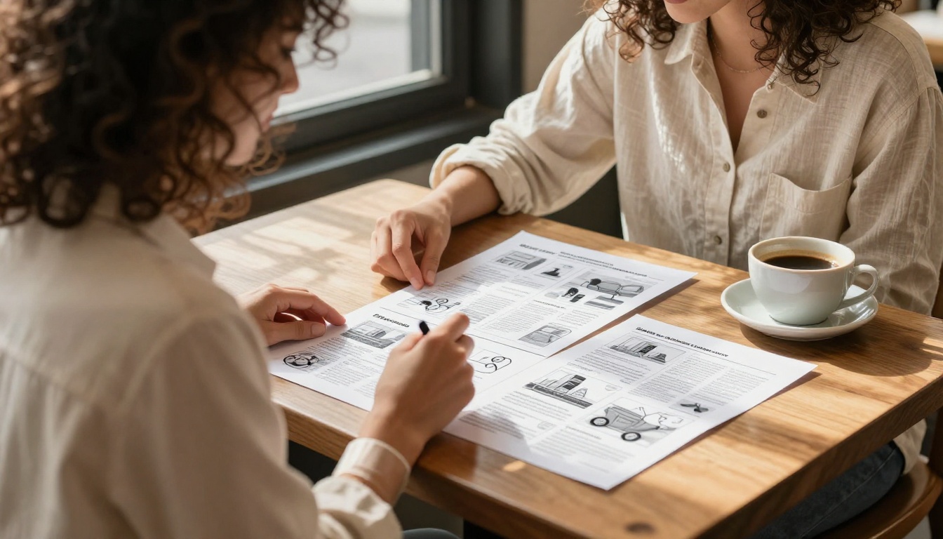 Marketing Professional Reviewing AI Ad Creatives Marketing Professional Reviewing AI Ad Creatives