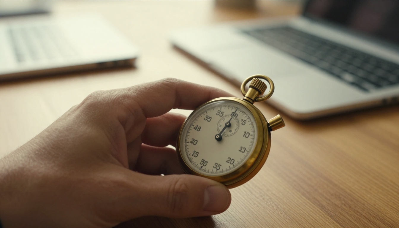 Stopwatch timing AI model response latency