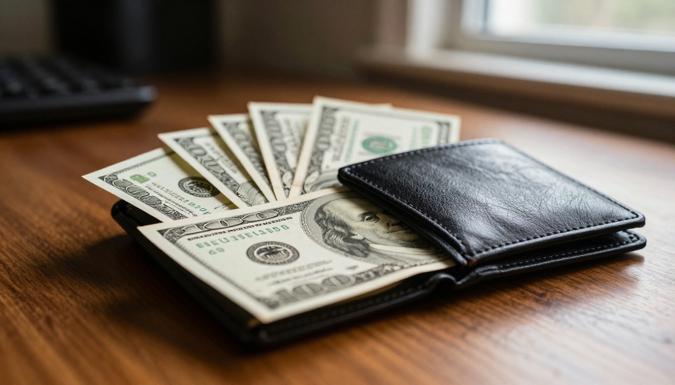Wallet with $100 bills showing the real cost of per-image AI pricing