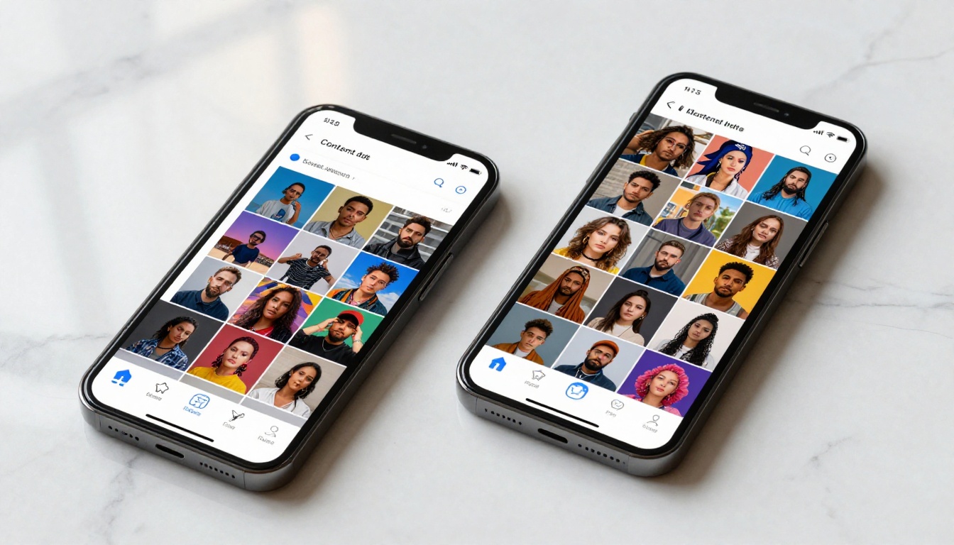 AI image creation on mobile devices showing content filter interface