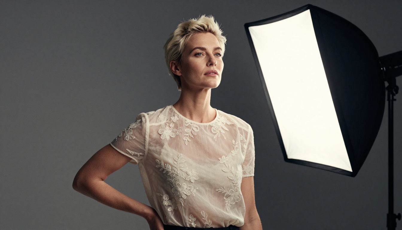 Studio photography with dramatic lighting