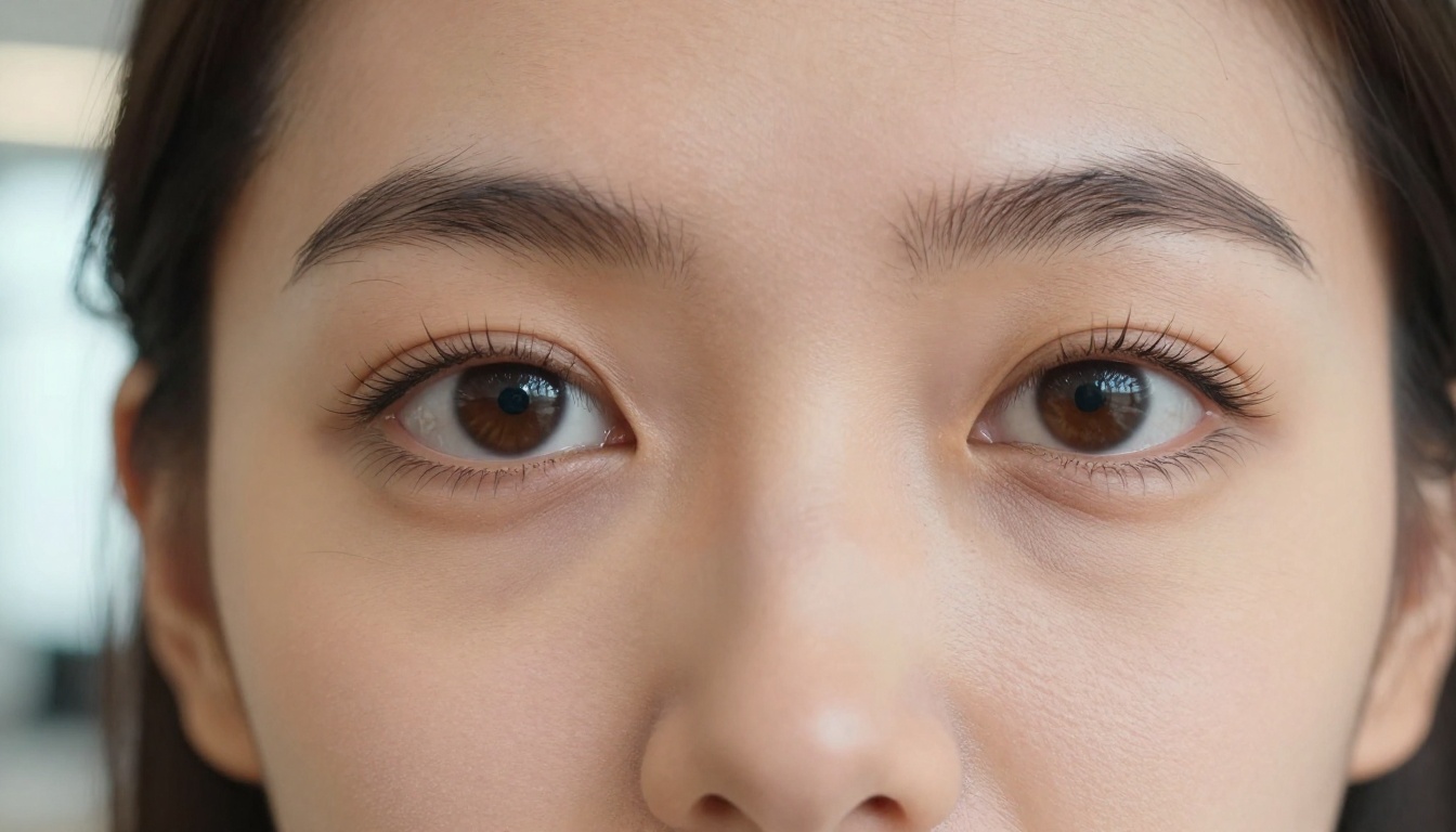 Extreme close-up 4K portrait showing individual eyelash and skin texture detail