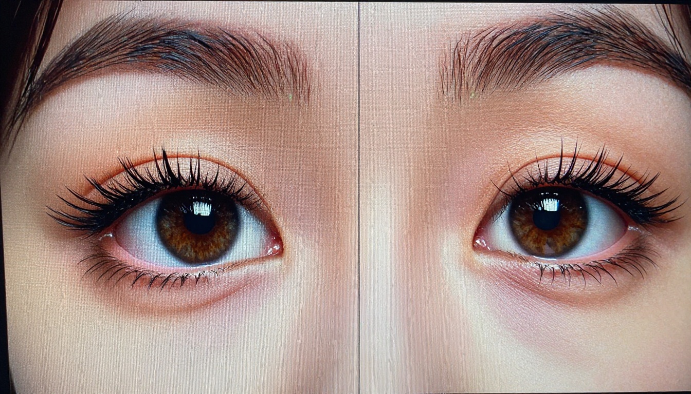 Pixel detail comparison between low-resolution and 4K upscaled output