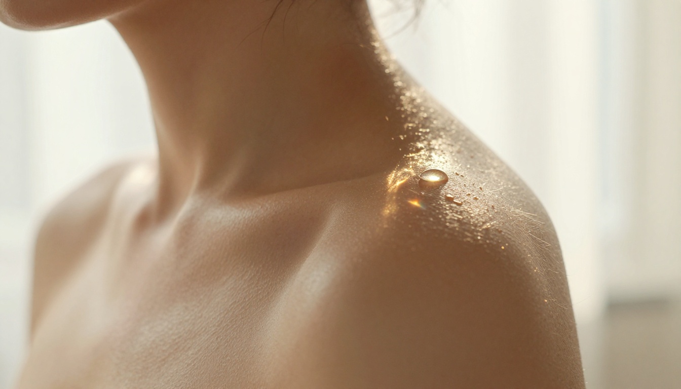 Macro close-up of skin texture detail
