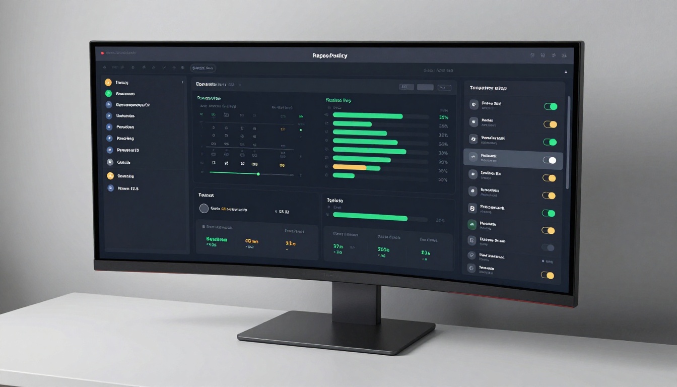 AI content policy dashboard showing filter settings and approval toggles