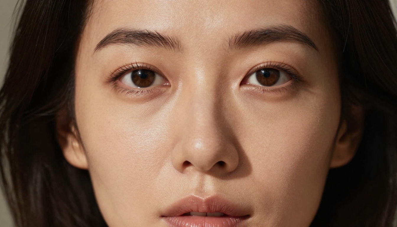 Close-up portrait of a confident creative woman gazing directly at camera, dramatic side lighting Close-up portrait of a confident creative woman gazing directly at camera, dramatic side lighting