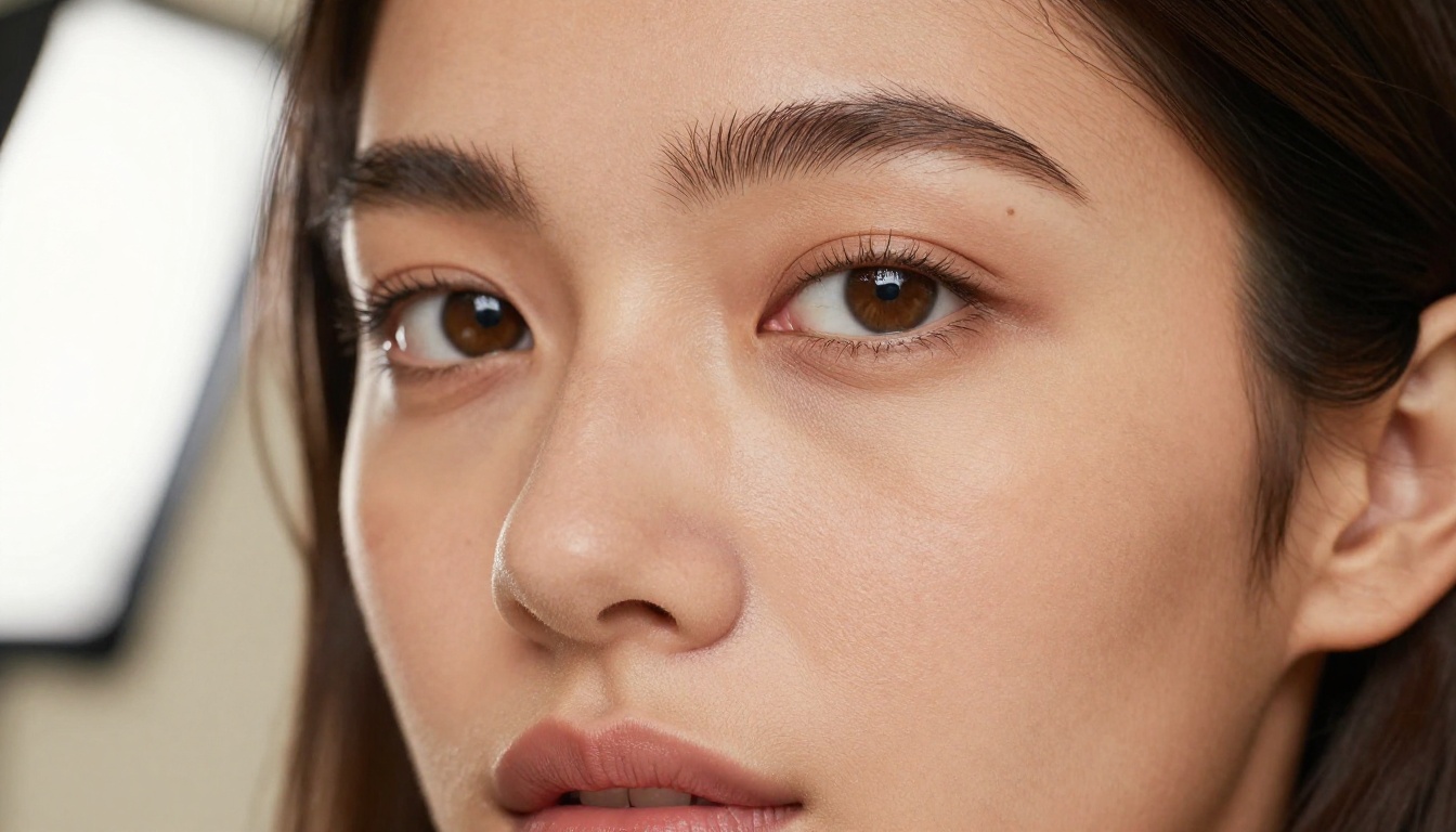 Extreme close-up portrait detail from AI generation Extreme close-up portrait detail from AI generation