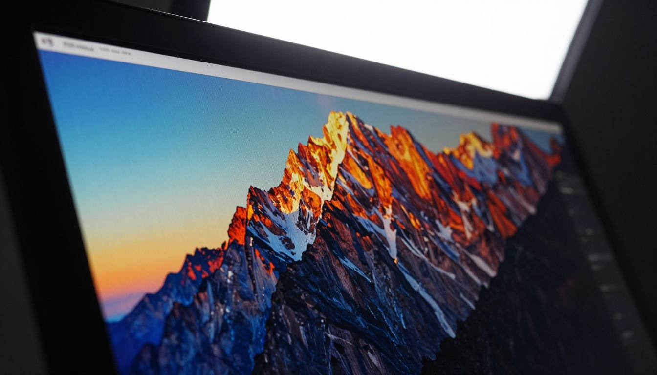 2K monitor displaying a sharply rendered AI-generated image