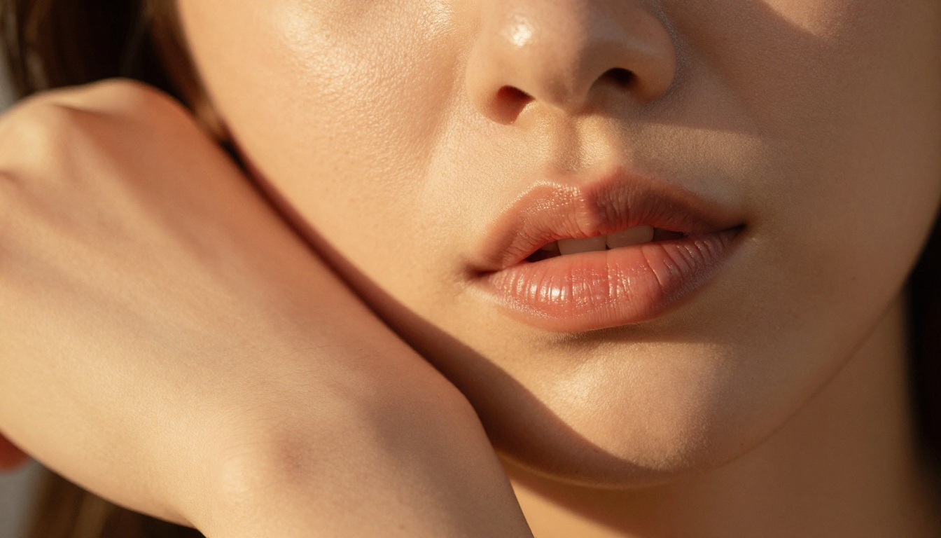 Close-up portrait showing extraordinary skin texture detail in AI photography Close-up portrait showing extraordinary skin texture detail in AI photography