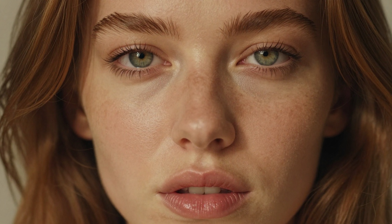 Photorealistic close-up portrait with Rembrandt lighting Photorealistic close-up portrait with Rembrandt lighting