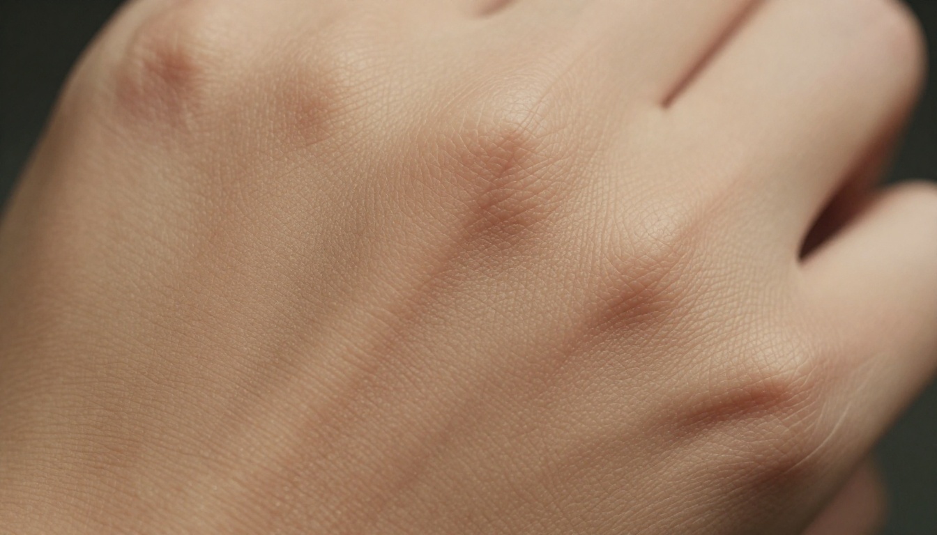 Macro close-up of human skin texture showing individual pores and surface detail Macro close-up of human skin texture showing individual pores and surface detail