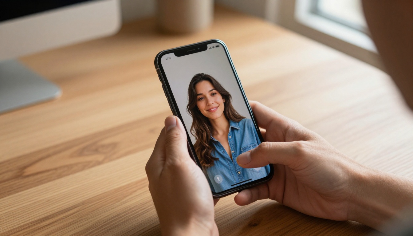 Uploading a photo to an AI interface on a smartphone