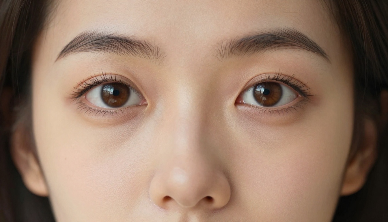 Close-up portrait showing extreme facial detail and expressive eyes