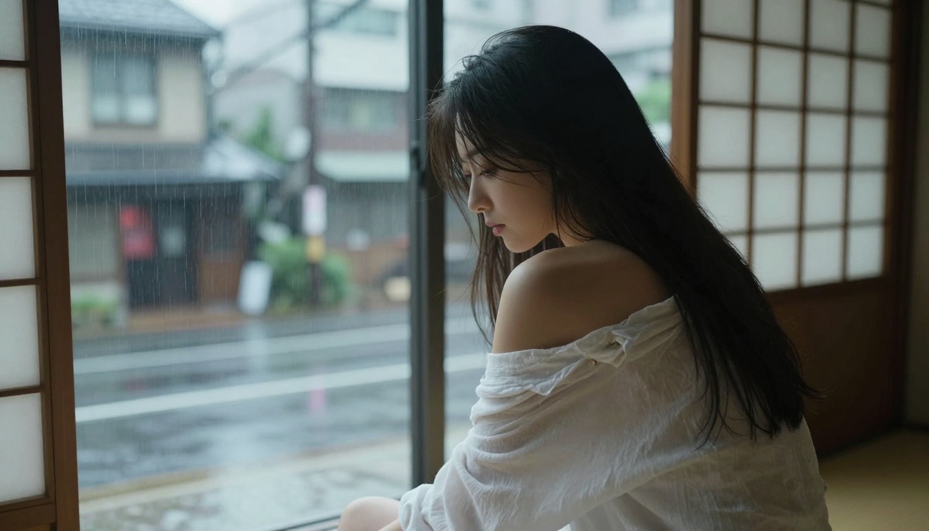 Tokyo window scene
