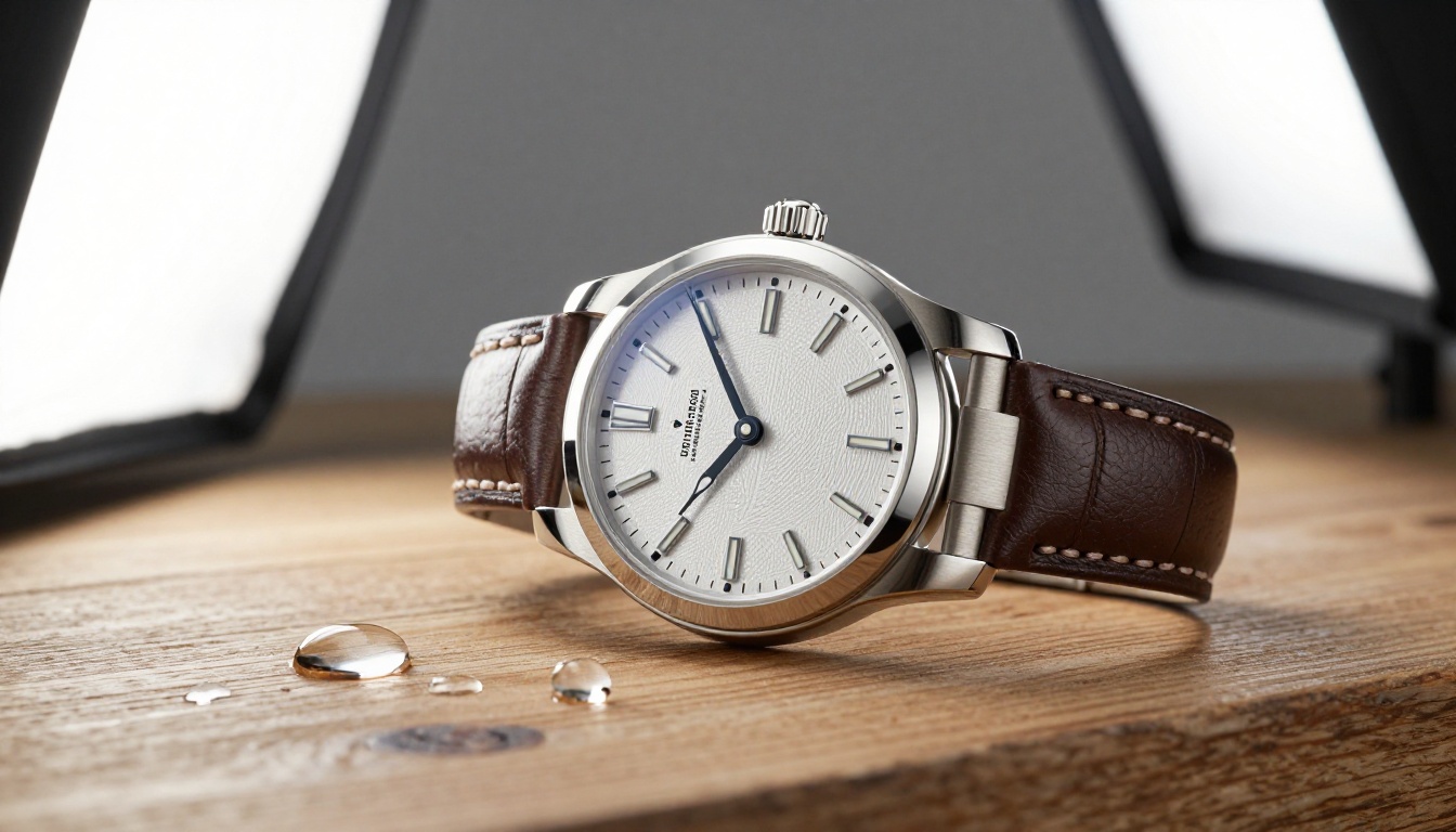 Luxury watch product photography photorealistic AI generation