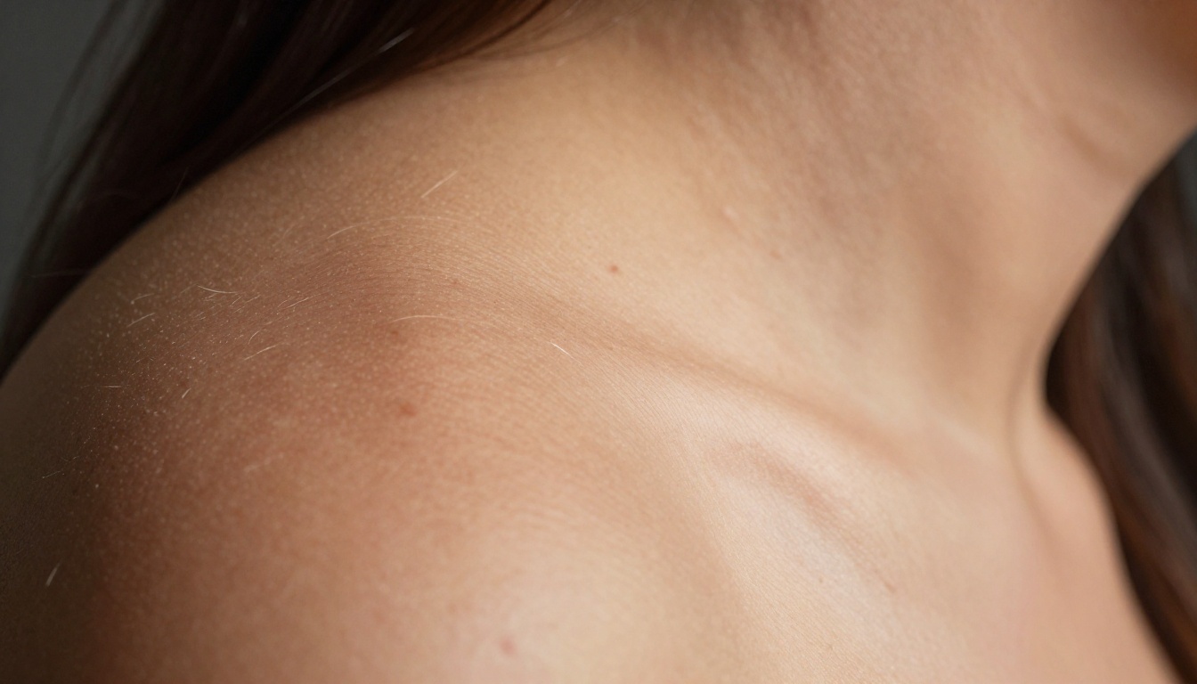 Close-up macro skin texture demonstrating photorealistic detail achievable with modern AI image generation