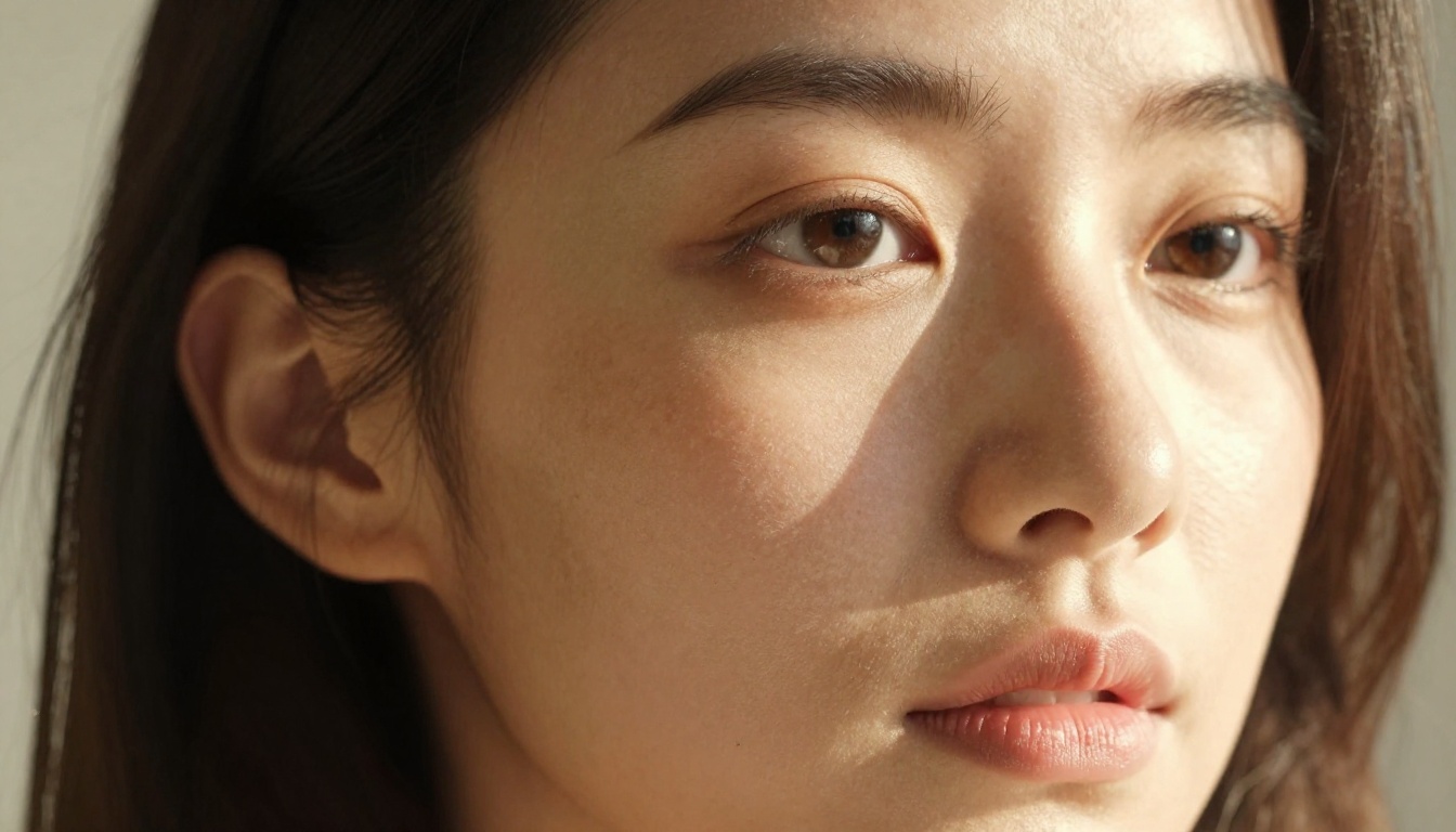 Close-up portrait showing exceptional skin texture and fine detail in photorealistic NSFW AI art